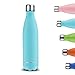 CMXING Bottiglia Acqua, 500ml/ 750ml Doppia Parete Acciaio Inox Sottovuoto Coibentato Bottiglia Termica, Sport Borracce Thermos (Sky Blue, 750ML)