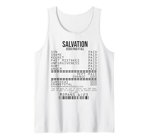 Salvation Jésus Paid It All Jésus-Christ Débardeur
