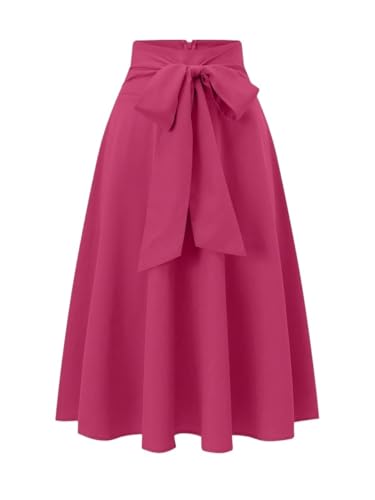 Women's Flowy Trendy Skirt Solid High Waist Skirt