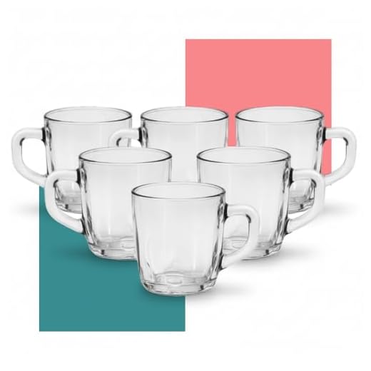 Conjunto 6 Xícaras de Vidro 90ml com Pires