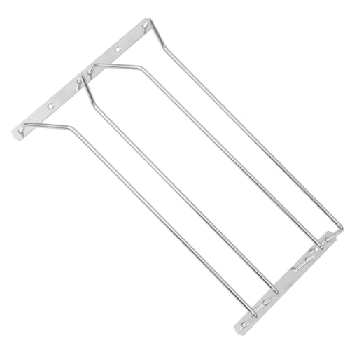 TOKIDNY 1 Pieza Estante Colgante para Copas de Vino de Acero Inoxidable Soporte Portátil para Almacenamiento Cocina y Salón Diseño Duradero y Elegante para Dos Niveles de Copas