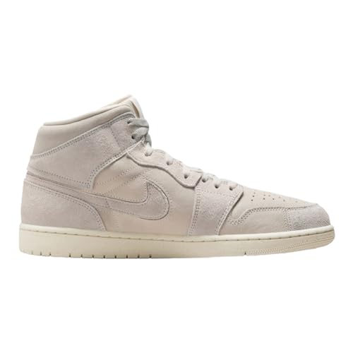 Jordan 1 Mid Herren-Basketballschuh, Pale Ivory/Sail, 45.5 EU, Pale Ivory Sail, 47 EU