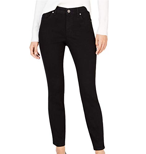 Maison Jules Womens Side-Stripe Skinny Fit Jeans, Black, 0