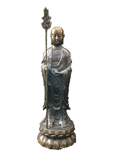 Bouddha en cuivre pur H3TF5J statue antique pour salon raffiné
