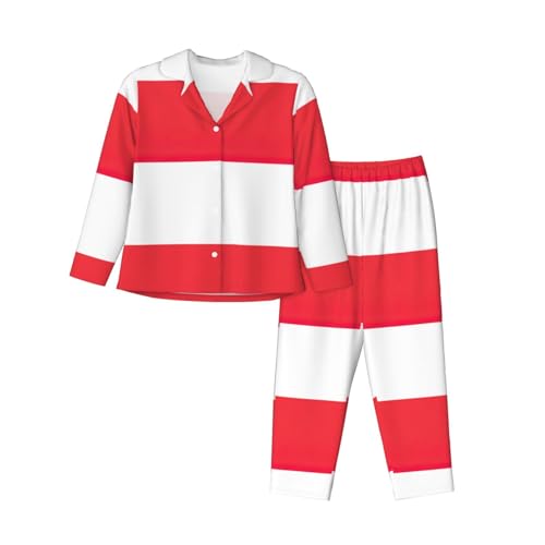 Pyjama drapeau indonésien doux et ample pour confort nocturne complet