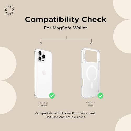 Image of PopSockets Phone Wallet with Expanding Grip and Adapter Ring for MagSafe, Phone Card Holder, Wireless Charging Compatible, Wallet Compatible with MagSafe - Hogwards Letter