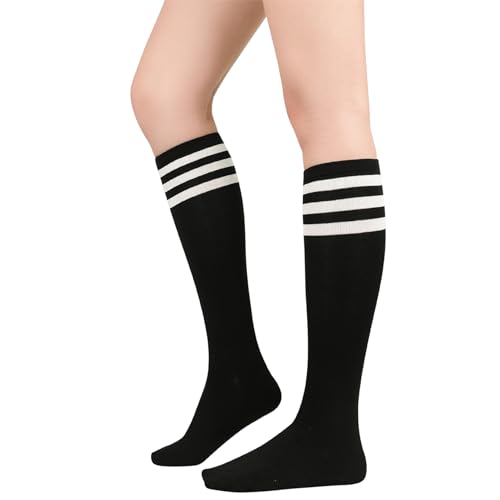 Komorebi Knee High Stripe Socks for Women - St. Patrick's Day & Mardi Gras Themed3