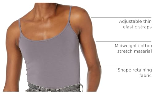 Image of Amazon Essentials Women's Slim-Fit Camisole for Layering and Everyday Wear, Pack of 4