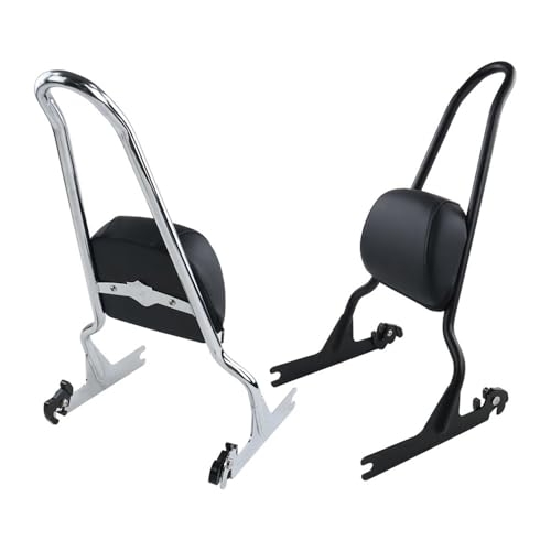 Dossier passager haut amovible avec rack en acier pour Softail Custom - 3