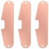 NIYANGLE 3 Pcs Copper Electric Guitar Single Coil Pickup Base Plates, Bridge Pickup Mounting Frames