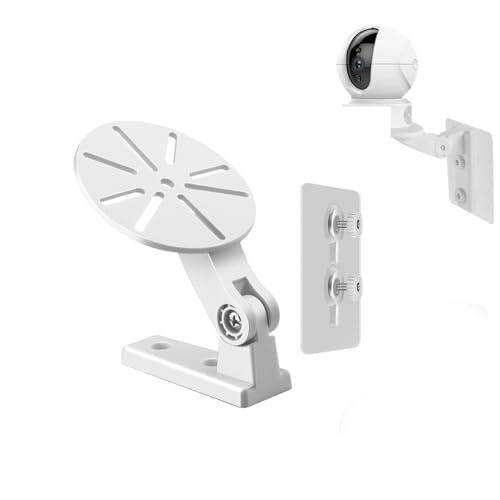 Image of ZORBES 1 Set CCTV Camera Wall & Ceiling Mounting, Strong Adhesive Wall Camera Mount, Security Bracket Universal Mount Holder for Indoor & Outdoor Use,No Drill Installation