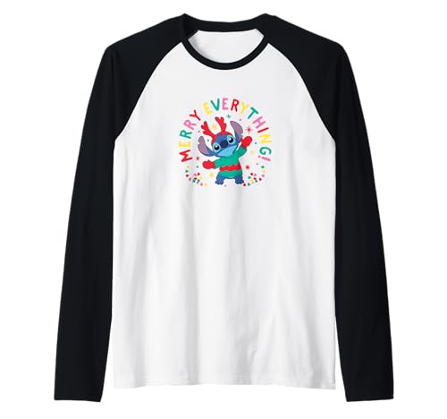 T-shirt Stitch Disney Raglan avec manches bicolores pour un look cosy