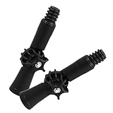 ROMISBABA 2 Stück Einstellbarer Winkeladapter Kunststoff Drehbarer Universaladapter mit Rotation und Amerikanischem Gewinde für Verlängerungsstangen Kompatibel mit Besen Mopps Staubwedeln