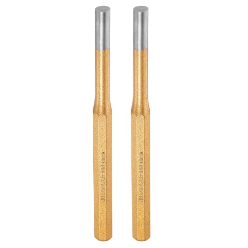 Image of sourcing map 2pcs Pin Punch 10mm(2/5") 175mm Length Metric Non-marring Alloy Steel Cylindrical Alignment Punch Drive Pin Tools for Automotive Watch Repair Jewelry Craft