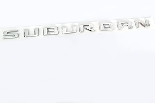 Reemplazo de la insignia de letras 3D del emblema suburbano del OEM 2021 para Suburban 84910061 Chrome original 2019-2021
