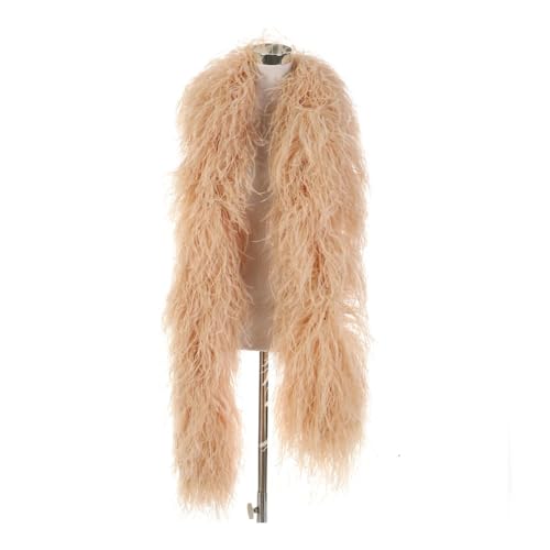Boa en plumes d'autruche de 2 mètres couleur rose pour décoration