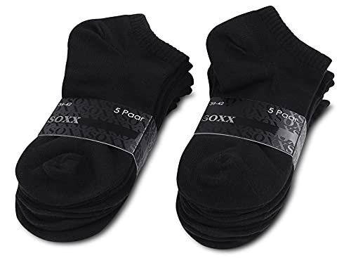 sockenkauf24 Lot de 10 Paires Chaussettes Basses Homme Femme Socquette Respirant avec Maille Coton Noir Blanc Gris - Image 5