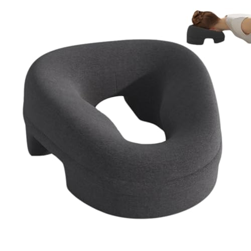 Almohada de espuma viscoelástica ergonómica redonda gris