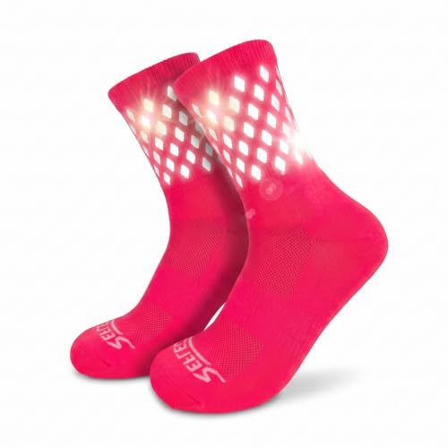 Image of ReflecToes Reflective Socks for cycling and running - 330 Candle Power High Visibility Night Safety Gear - Biomotion Support