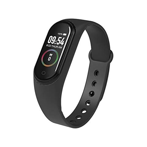 Taurusb Fitness Tracker Waterproof, Smart Sport Bracelet Blood Pressure Heart Rate Monitor Colorful Touch Screen Smart Band Wristband Step Counter for Men Women Watch,Black Cover