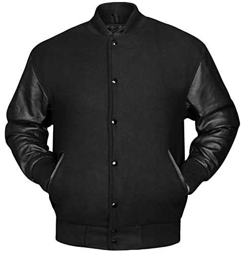 Image of Brutul Bee Original Leather Varsity Letterman Jackets Wool & Leather Original American Style Varsity Jackets