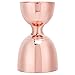 Cocktail Jigger Shaker 30 / 60ml Acciaio inossidabile Bicchiere da oncia a doppia testa Cocktail Jigger Mixer Bicchiere di vino Misura per bar a casa(oro rosa)