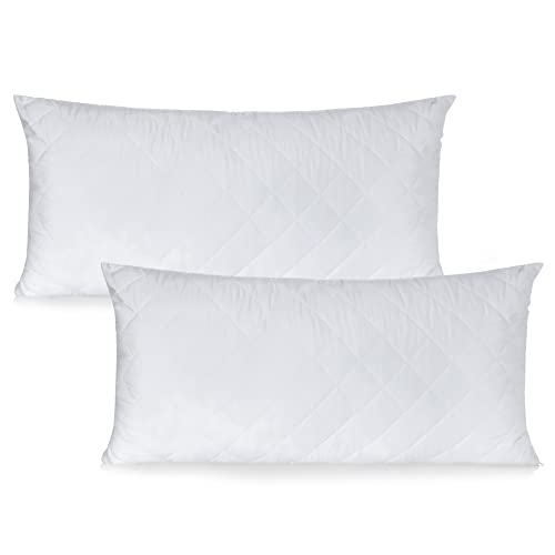 HIGH LIVING Lot de 2 taies d'oreiller - Rembourrage réglable - 100 % microfibre avec fermeture éclair (30 x 30 cm) Cover