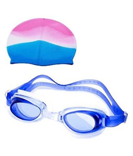 EmmEmm 2 in 1 Kids Swimming Accessories Combo of Silicone Cap & Goggles (B0BTYWWC8B) Amazon Price History, Amazon Price Tracker