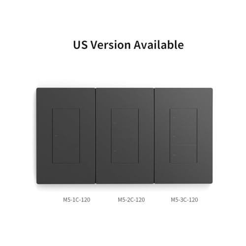 Image of Ledgebit M5-3C-120 SwitchMan 3-Gang Smart Wall Switch - Push Button, Voice /App Control, Compatible with Alexa, Google Home, eWeLink, CE Certified