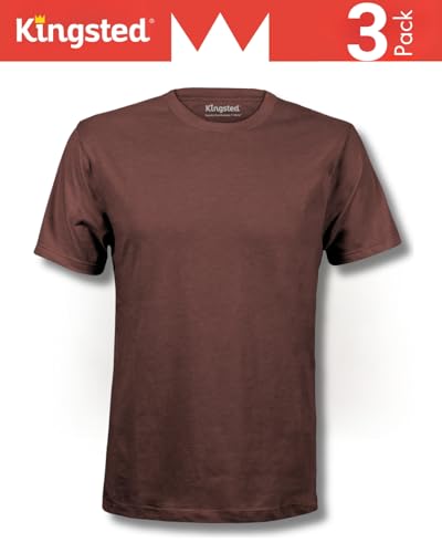 Image of Kingsted T-Shirts for Men Pack - Royally Comfortable - Super Soft Premium Fabric - Well-Crafted Classic Tee