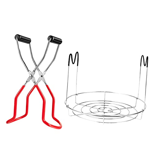 PRETYZOOM 1 Juego Soporte para Conservas Inoxidable Elevador de Tarros para Cocina y Almacenamiento de Comida