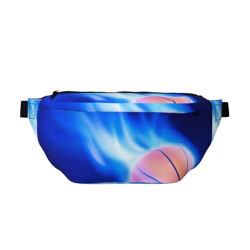 Sac banane de course à pied Blue Fire léger avec sangle réglable running basket