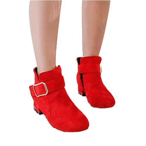 Kids Girls Ankle Bootie Non-Slip Outdoor Fashion Booties Boys Girls Short Booties Bow Ankle Boots Comfy Cute Shoes3
