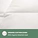 ORGANIC TEXTILES White Down Alternative Bed Comforter with Organic Cotton Cover (Twin Size, Regular Fill), Skin Sensitive, All-Seasons Use, Machine Washable, Eco-Friendly Alternative
