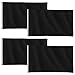 4 Pieces 3 x 5 Foot Solid Black Flag DIY Black Blank Flags for Pirate and Halloween Polyester Outdoor Flag Banner for Party Fraternities Sport Dorm Room Indoor and Outdoor Decorations