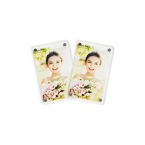 Fridge Magnetic Picture Frame, Magnet Acrylic Photo Frame Clear Double Sided Photo Refrigerator Magnet Picture Frame Cover