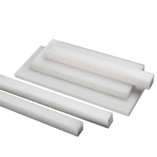 Barre carrée nylon blanc PA66 5x300x300mm pour plaque de tampon