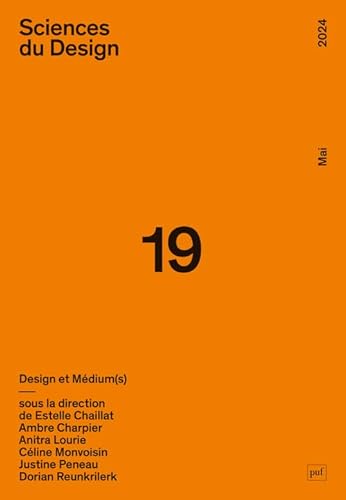 livre Sciences du Design n° 19 (1-2024): Design et Médium(s)