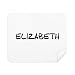 Special Handwriting English Name Elizabeth Cleaning Cloth Screen Cleaner 2pcs Suede Fabric