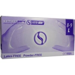 Sempercare nitrile SKIN2 gants sans poudre taille L boîte de 200 pièces d'examen