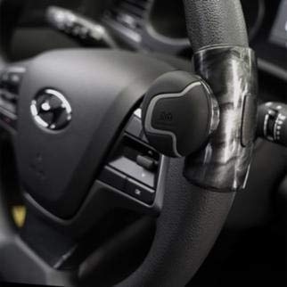Steering Wheel Spinner Knob, Steering Wheel Accessories Suicide Spinner Knob with Covers for Car Vehicle (Mini Carbon Art) - Thumbnail 2