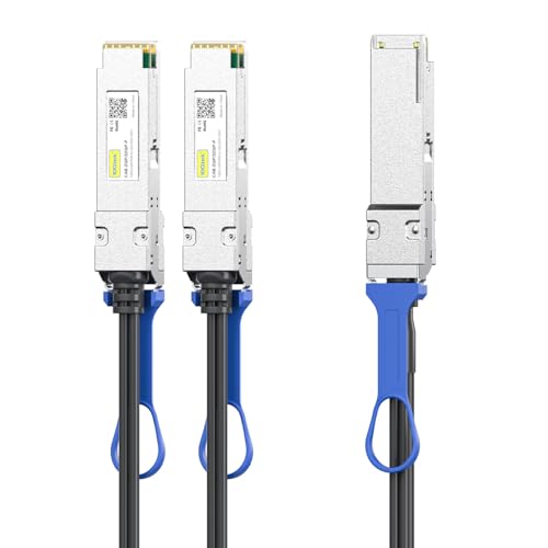 Image of 10Gtek for Mellanox MCP7H00-G003 100Gb /s to 2x50GbE (QSFP28 to 2xQSFP28) Direct Attach Copper Splitter Cable, Breakout Passive Copper Hybrid Cable, ETH, 3-Meter
