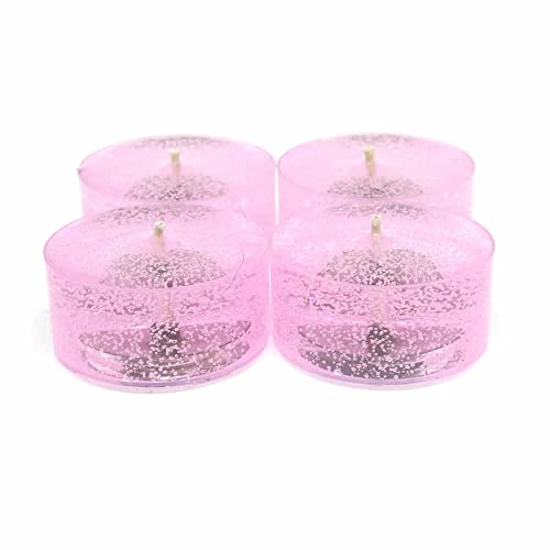 4 Pack Of Cherry Blossom Scented Gel Candle Mineral Oil Based Tea Lights Poured In Usa By The Gel Candle Companytm - Up To 8 Hours Each #TOP1