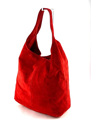 Sac en cuir véritable 100% fabriqué en Italie couleur Rouge feu