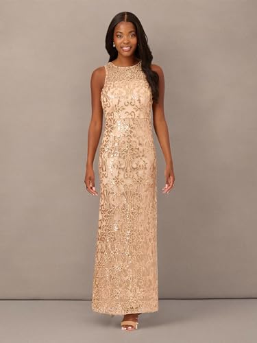 Image of Adrianna Papell Women's Sequin Embroidery Gown