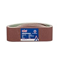 SALI Schleifbänder 10 Stück 75 x 533 mm Schleifband Körnung 120 Bandschleifpapier für Bandschleifer Schleifmaschine zum Holz Metall Schleifen, Feilen, Schärfen und Entrosten