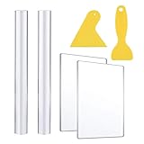 LUTER 6 piezas juego de herramientas para moldear arcilla, rodillos de arcilla sólida, hojas acrílicas con palas de plástico asistidas, para arcilla polimérica esculpir y hacer