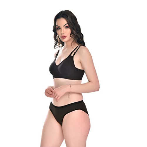 Image of SGC Sweden Women Mix Cotton Thongs Lingerie Set