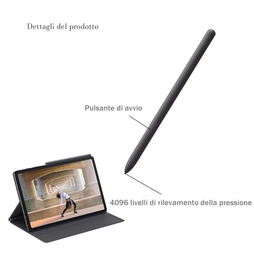 Stylet Galaxy Tab S6 Lite de rechange haute précision noir lot de 2 élégants