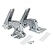 easyPART Kompatibel/Ersatz für EUROPART 10052968 Türscharnier Set wie BOSCH 00481147 für Kühlschrank Gefrierschrank Kühlgefrierkombination L95mm/B54mm/42mm 481147